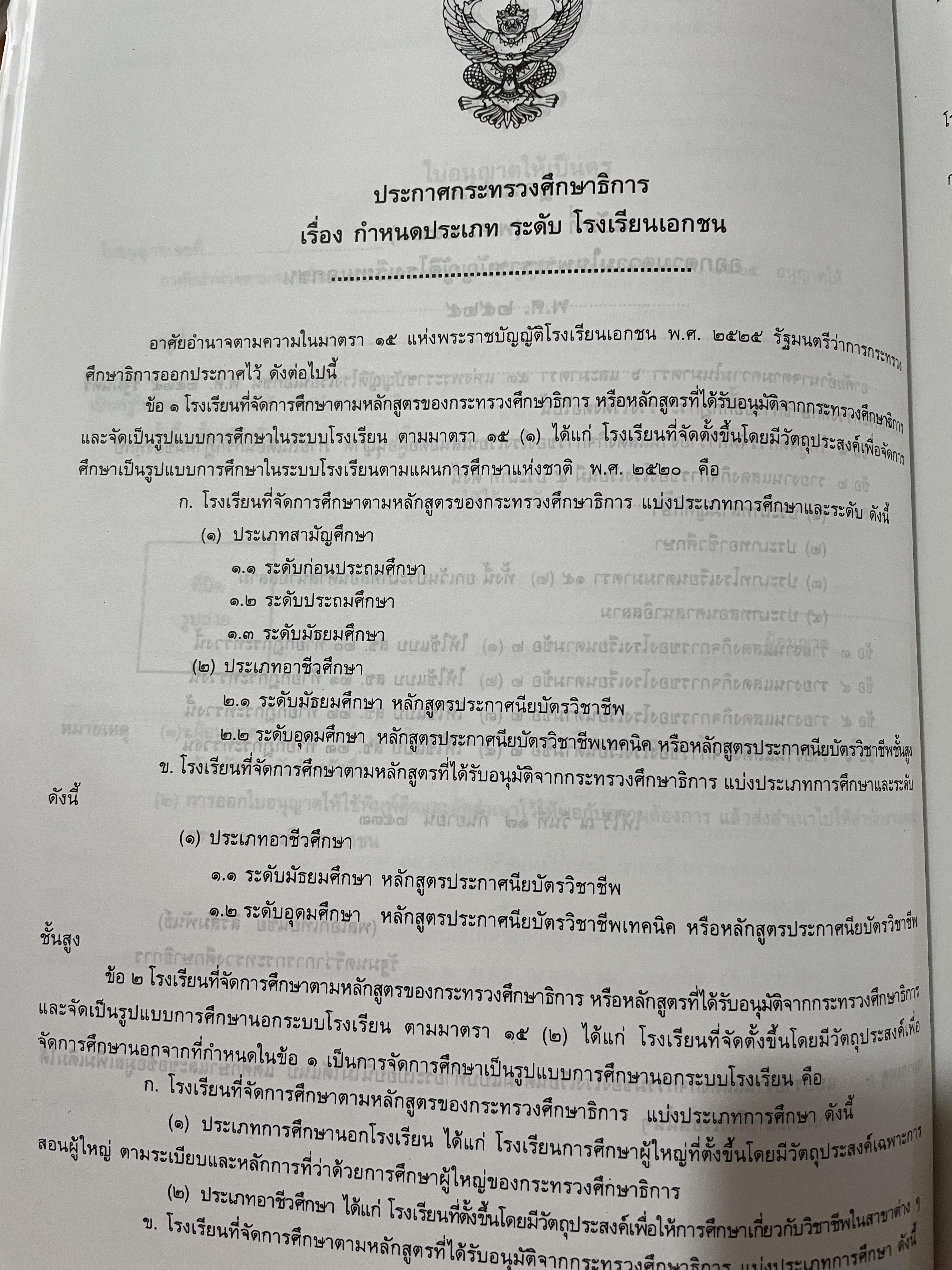 รวมกฎหมายและระเบียบที่เกี่ยวข้องกับโรงเรียนเอกชน 0 กก.