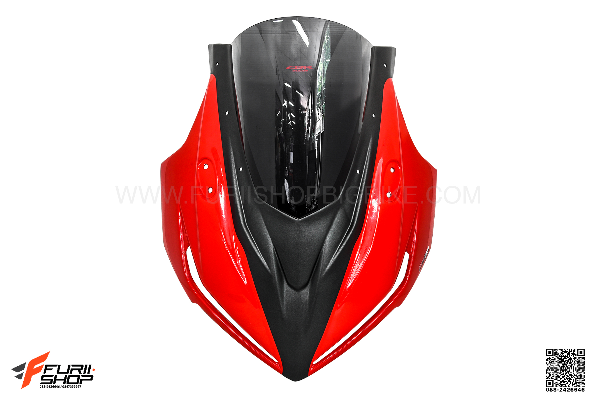 หน้ากาก MOTOZAAA CBR500R สีแดง