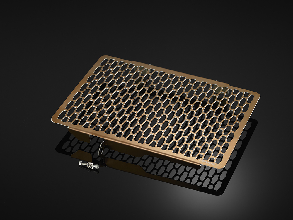 การ์ดหม้อน้ำสแตนเลส (หนา 1.2 mm) ชุบผิวไทเทเนียม Bikers Honda CB650R