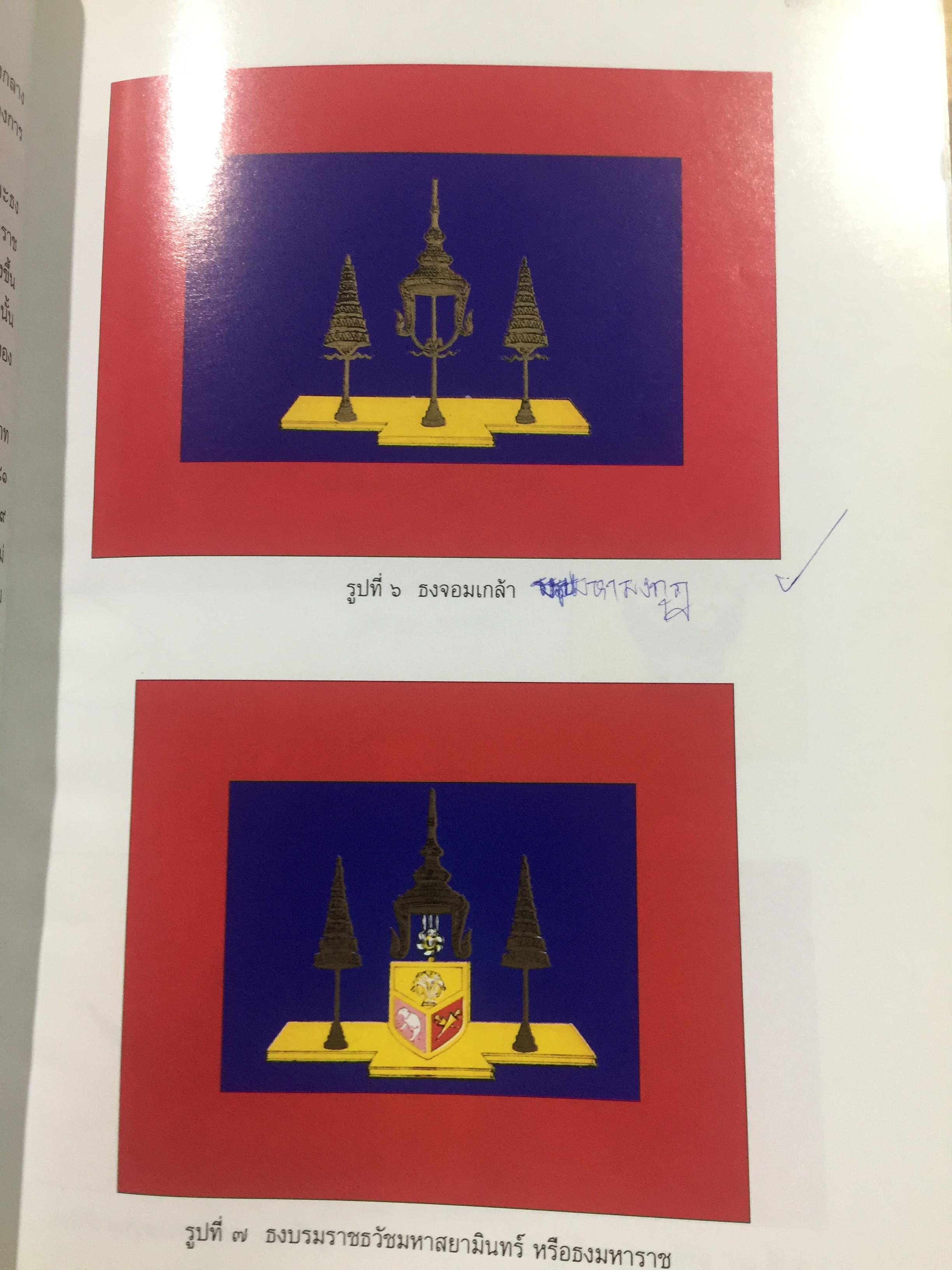 ธงไทย เล่ม 1. กรมศิลปากร พิมพ์เผยแพร่ พุทธ 2545 1,500 กรัม