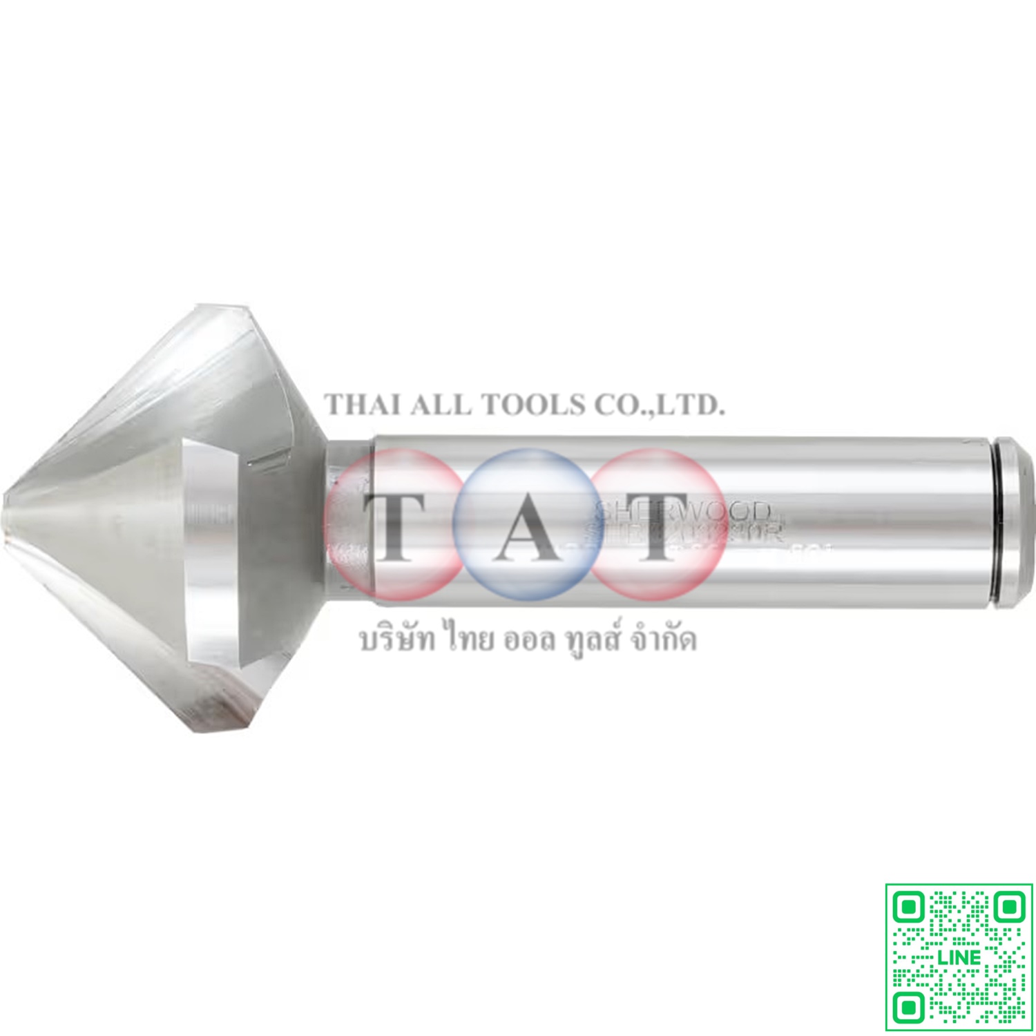 Sherwood 90°, Countersink, 30mm, Straight Shank, 3 fl, Cobalt High Speed Steel SHR0203230R