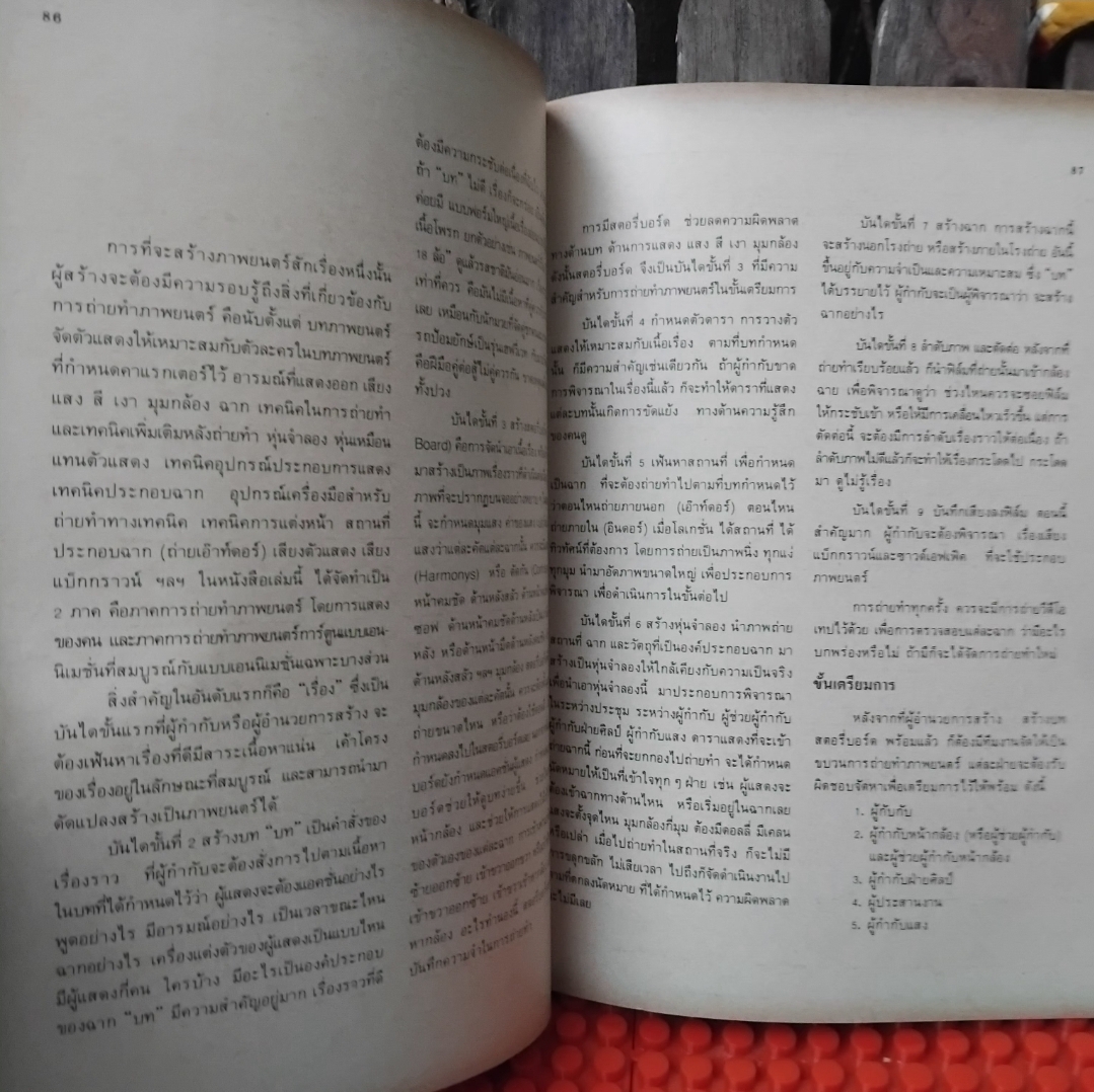 เทคนิคการถ่ายทำภาพยนตร์การ์ตูนและภาพยนตร์แอคชั่น โดย อ.เสน่ห์ ธนารัตน์สฤษดิ์ มือ 1