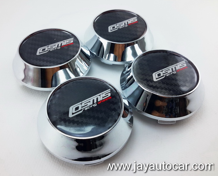 ฝาล้อรถยนต์ แม็กแต่ง ฝาล้อแม็ก ขนาด 63.5 มิล COSMIS RACING WHEELS สีเงิน 1ชุด 4ชิ้น สวยมาก