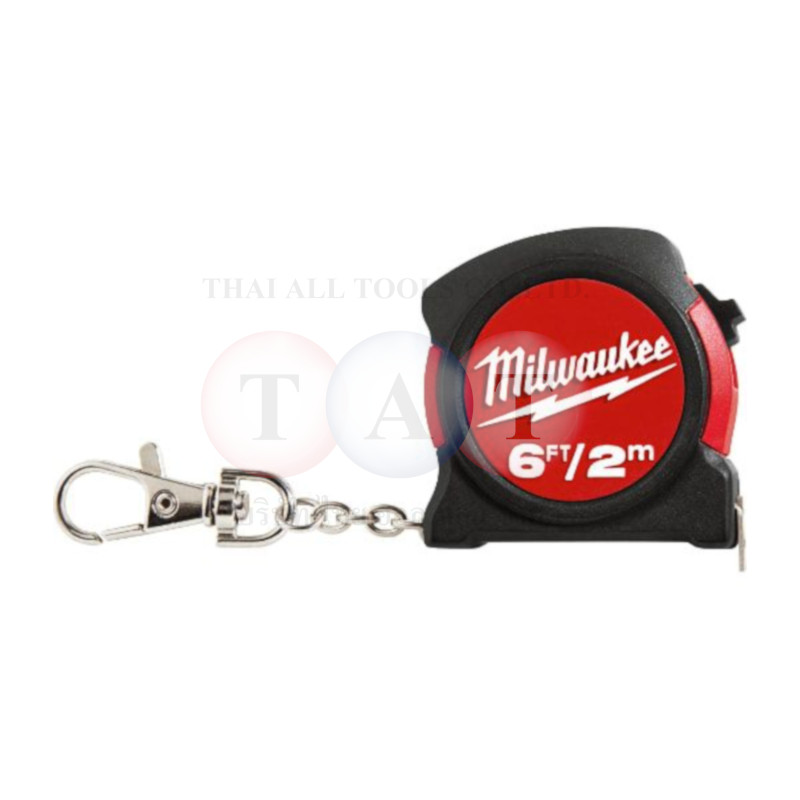 ตลับเมตรพวงกุญแจ 2M MILWAUKEE 6301303