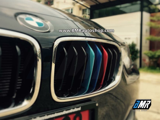 แถบสีพลาสติก M ติดกระจังหน้ารถ สำหรับ บีเอ็มดับเบิ้ลยู series3 F30