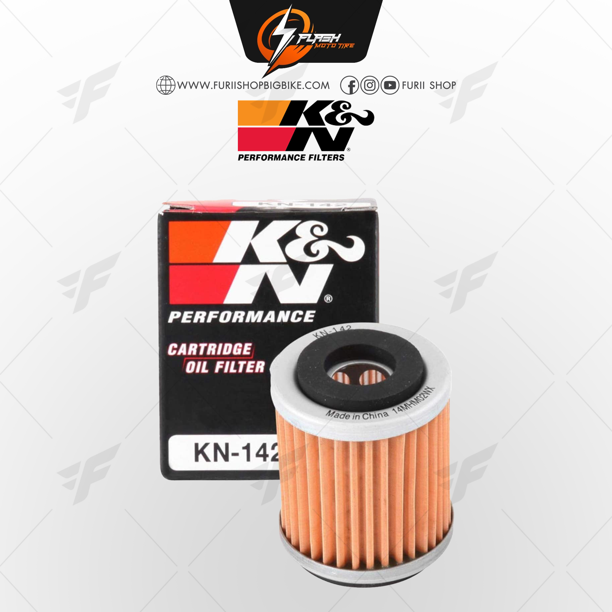 กรองน้ำมันเครื่อง K&N FOR YAMAHA สำหรับมอเตอร์ไซค์ บิ๊กไบค์