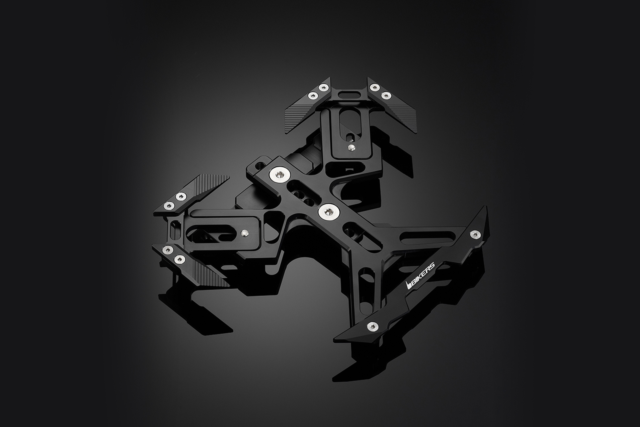 กรอบป้ายทะเบียน (Rear License Support) Bikers Honda PCX 150 (2012-2013) Black Edition