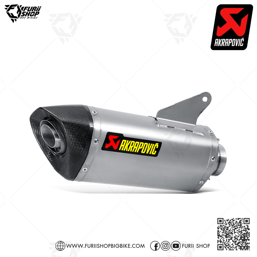 ท่อ AKRAPOVIC - SLIP ON TITANIUM FOR Ducati Hypermotard 821 / 939 2016-2018