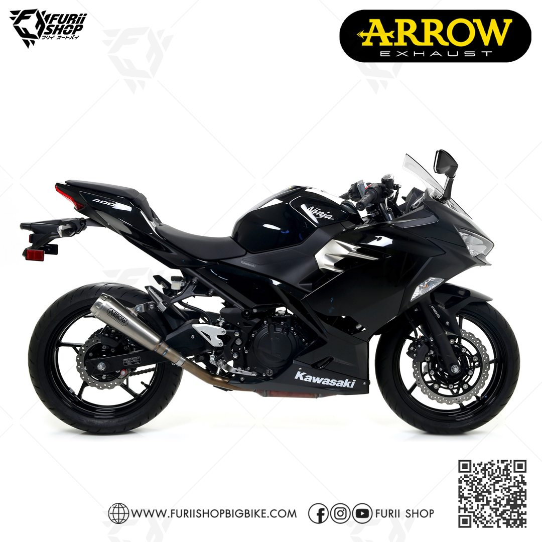 ท่อมอเตอร์ไซค์ Arrow Slip on Moto GP : for Kawasaki Z400 2019-2022