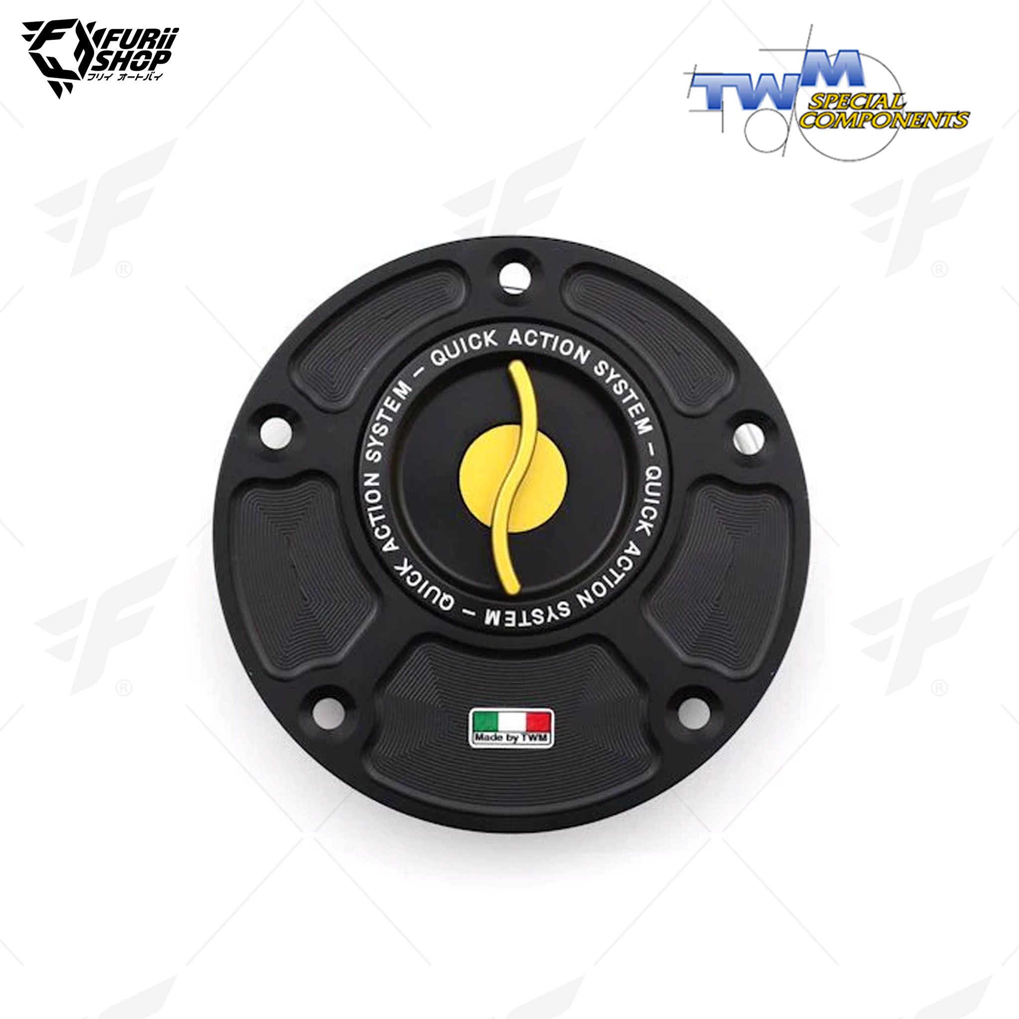 ฝาถังน้ำมัน Aluminium Fuel Cap TWM TYPR.01 : for Yamaha YZF-R3 15-21/YZF-R6 99-21/FZ 6/Fazer 04-16/FZR-750 06-16/YZF-R1 98-21/FZ 1/FZ 8/Fazer