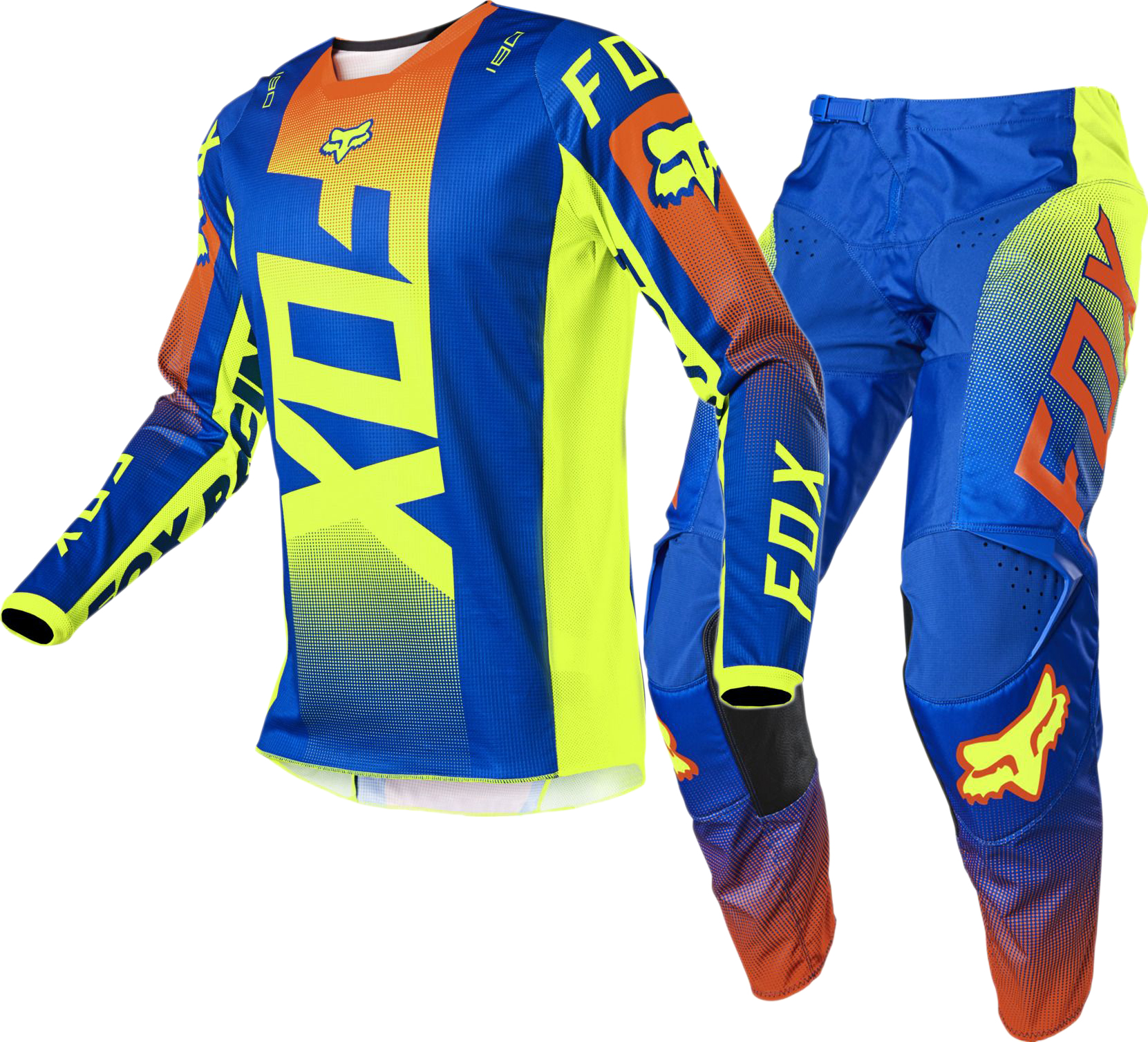 ชุดวิบาก ชุดขี่มอเตอร์ไซค์วิบาก Motocross 2021 น้ำเงินเขียว