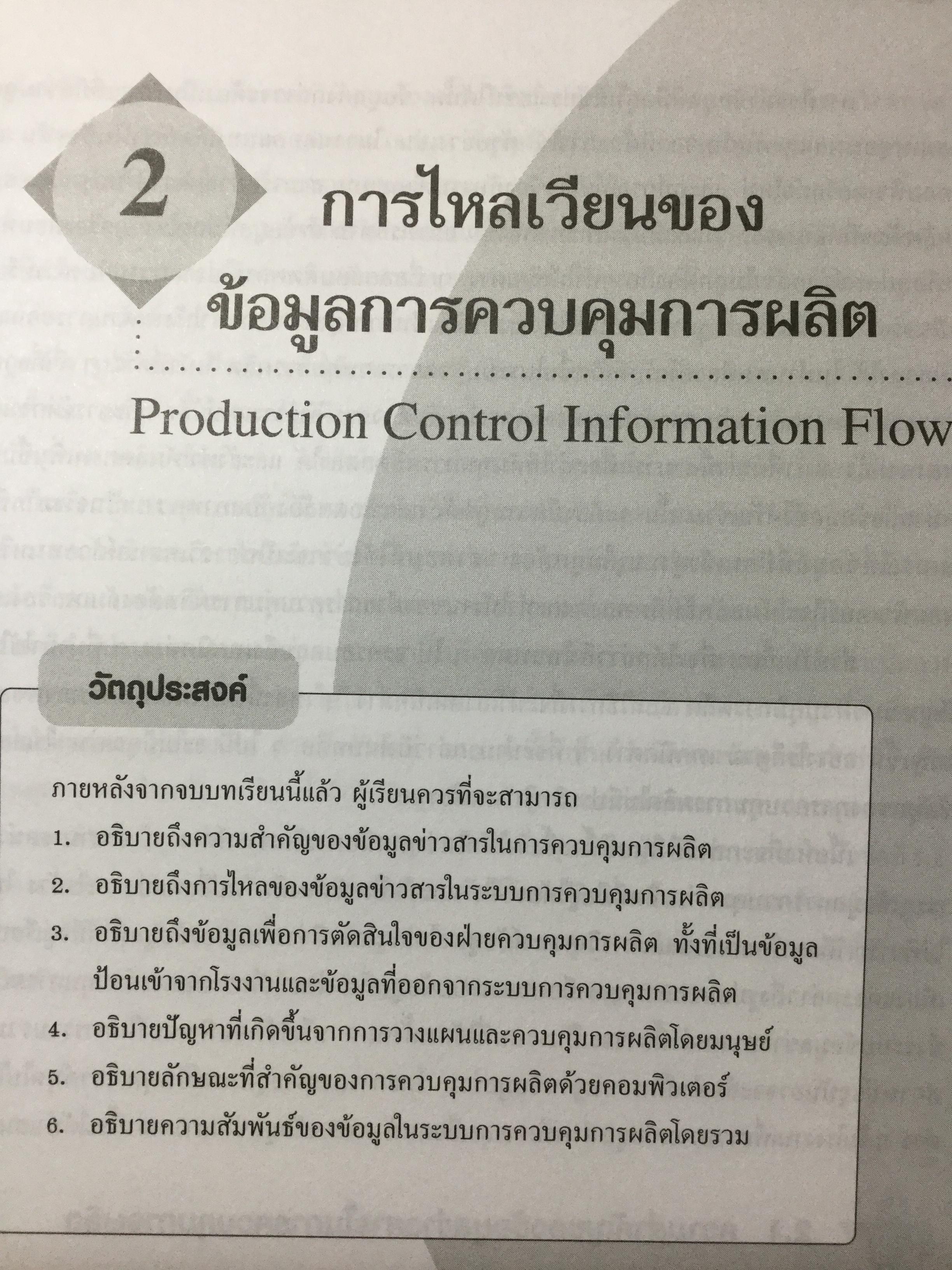 ระบบการวางแผนและควบคุมการผลิต ฉบับปรับปรุง เนื้อหาครอบคลุมถึงพื้นฐาน แนวคิด ทฤษฎีและเทคนิคที่ทันสมัยเช่น ROP MRP. JIT. TOC SCM. ERPและการวางแผนพัสดุคงคลัง. ผู้เขียน รศ.พิภพ ลลิตาภรณ์ 0 กก.