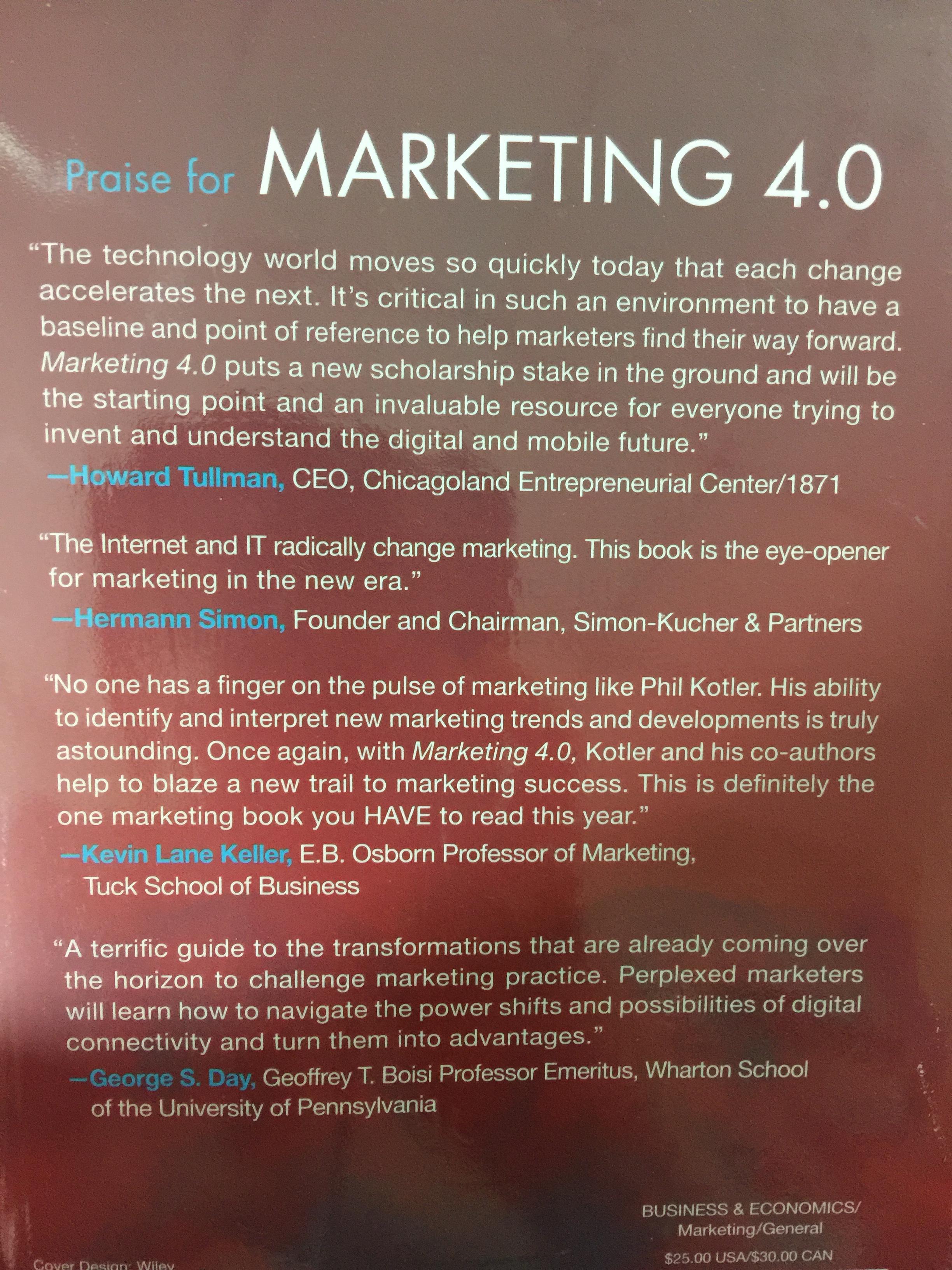 MARKETING 4.0. Moving from Traditional to Digital. ผู้เขียน PHILIP KOTLER 0 กก.