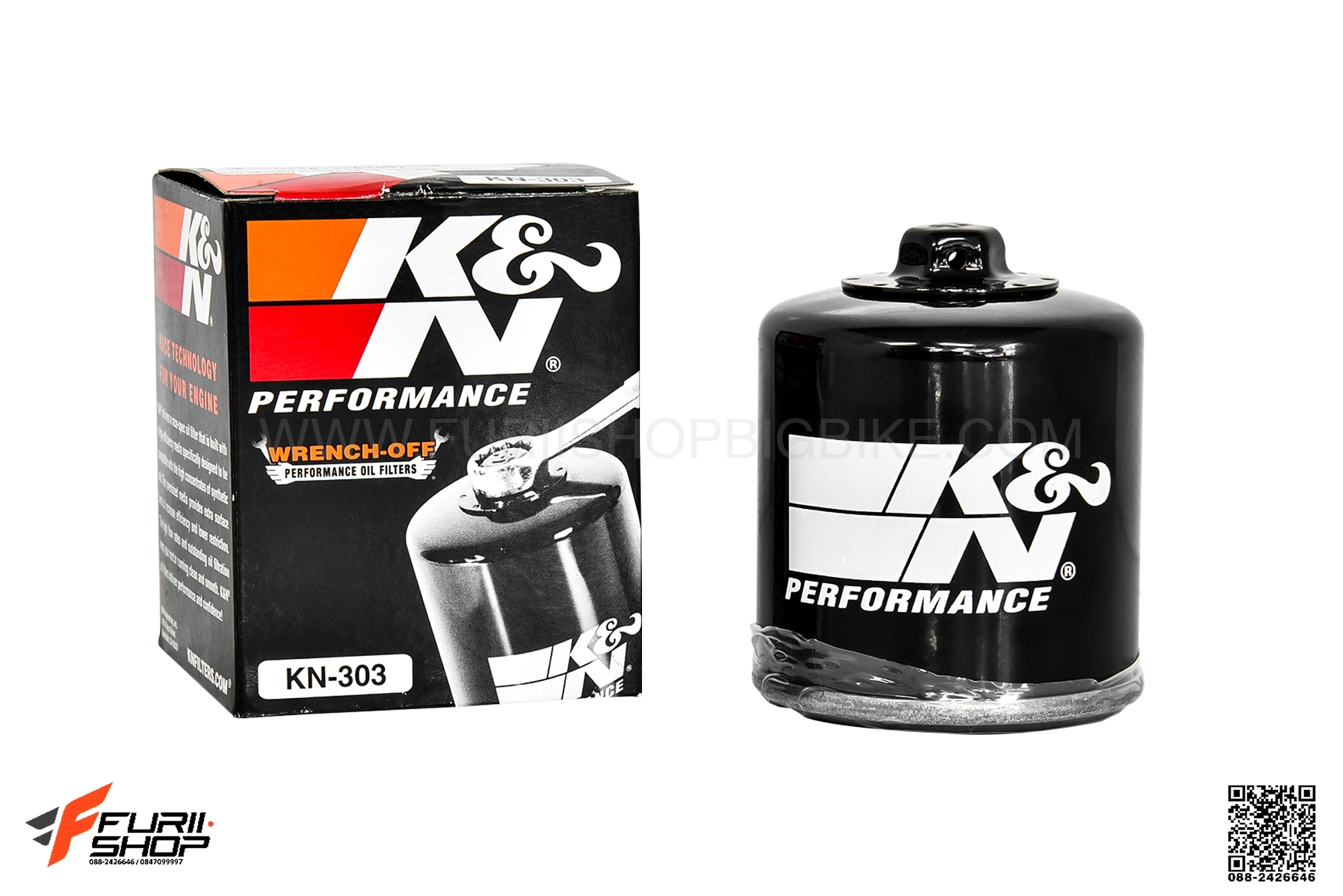 กรองน้ำมันเครื่อง K&N FOR HONDA KAWASAKI YAMAHA สำหรับมอเตอร์ไซค์ บิ๊กไบค์
