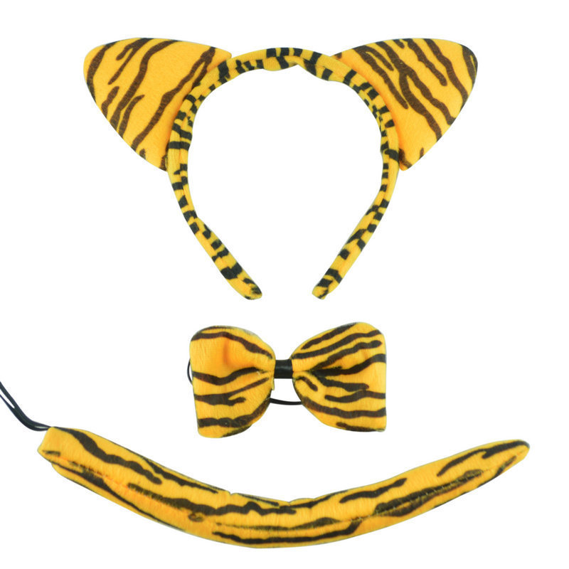 ที่คาดผมเสือ เซต 3 ชิ้น Tiger Headband
