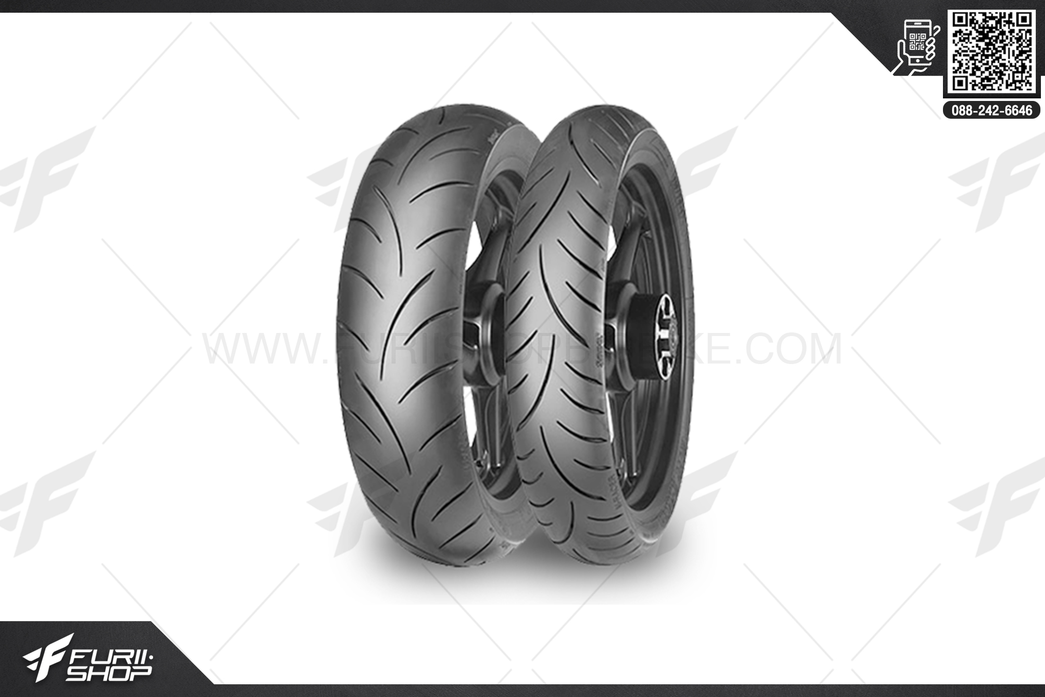 ยางมอเตอร์ไซค์บิ๊กไบค์ MITAS MC50 100/90 -18 ยางบิ๊กไบท์ ยางBigbike Mototire