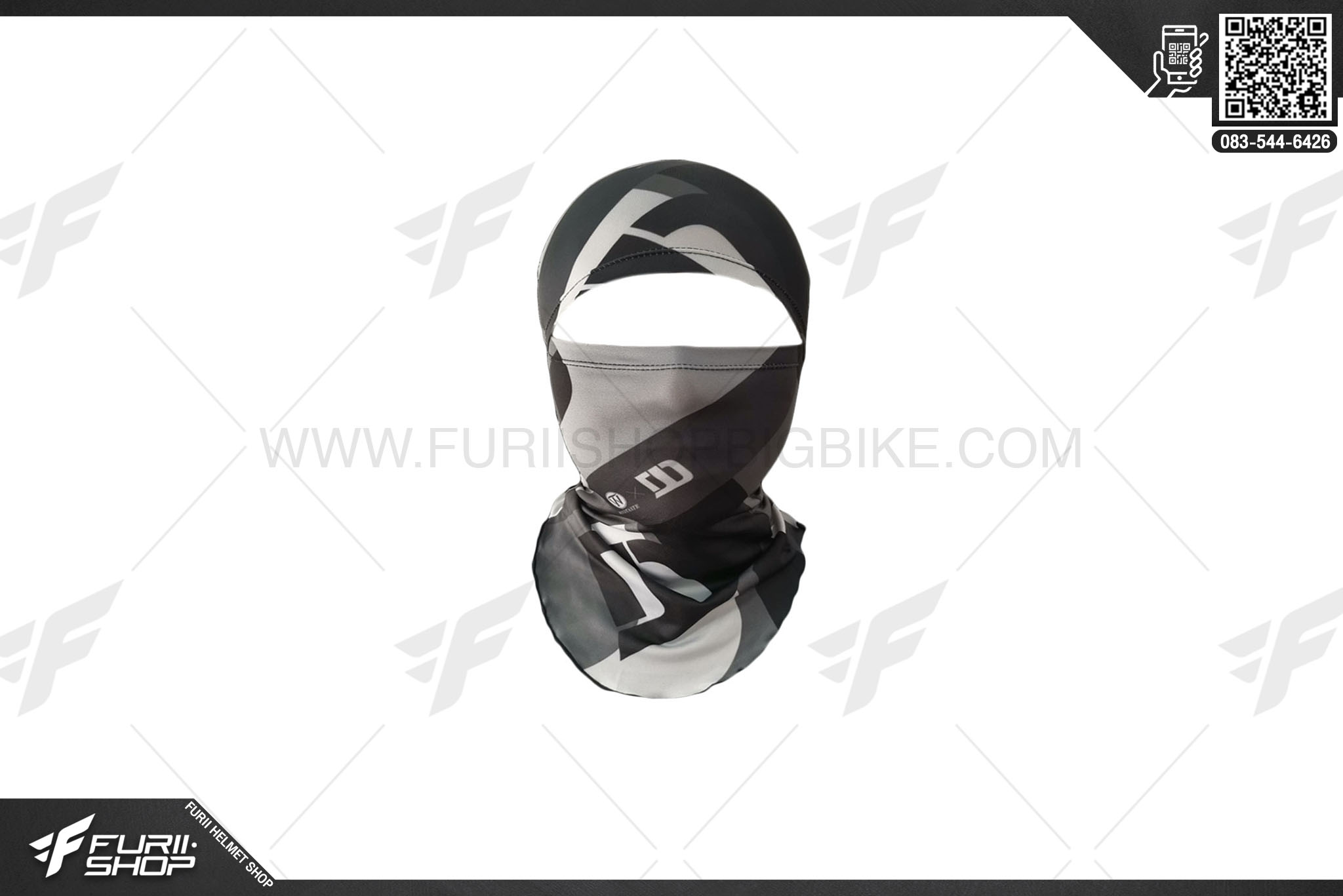 โม่งคลุมผม DR.JONES Eyewide UV เทา-ดำ