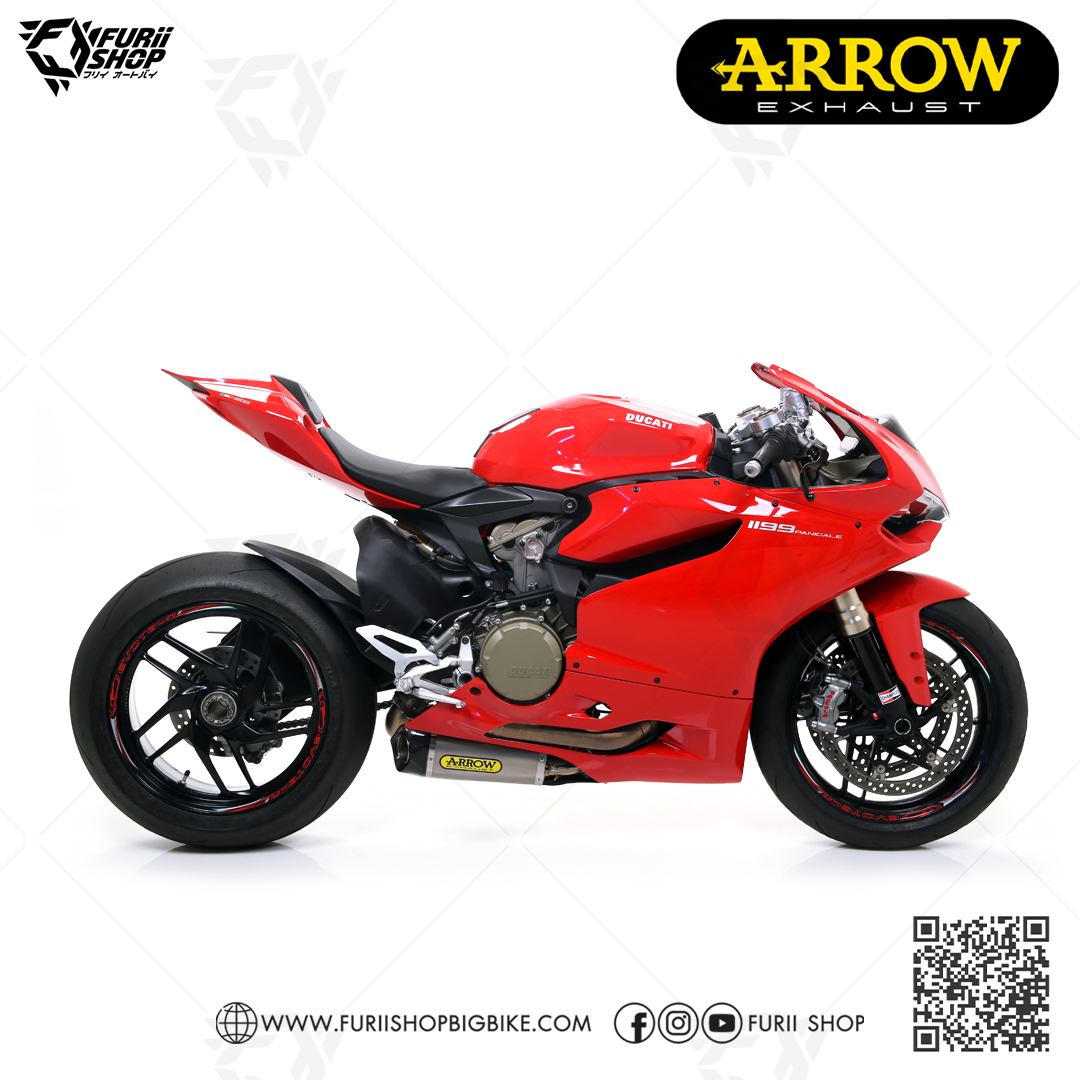 ท่อมอเตอร์ไซค์ Arrow Slip on Titanium : for Ducati Panigale 1299/959