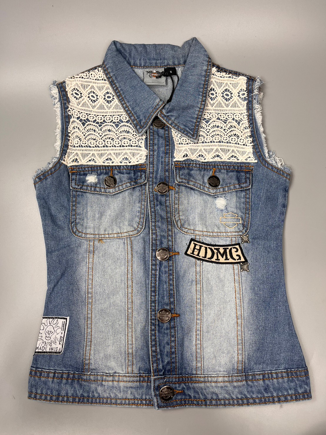 เสื้อกั๊กยีนส์ H-D ผู้หญิง