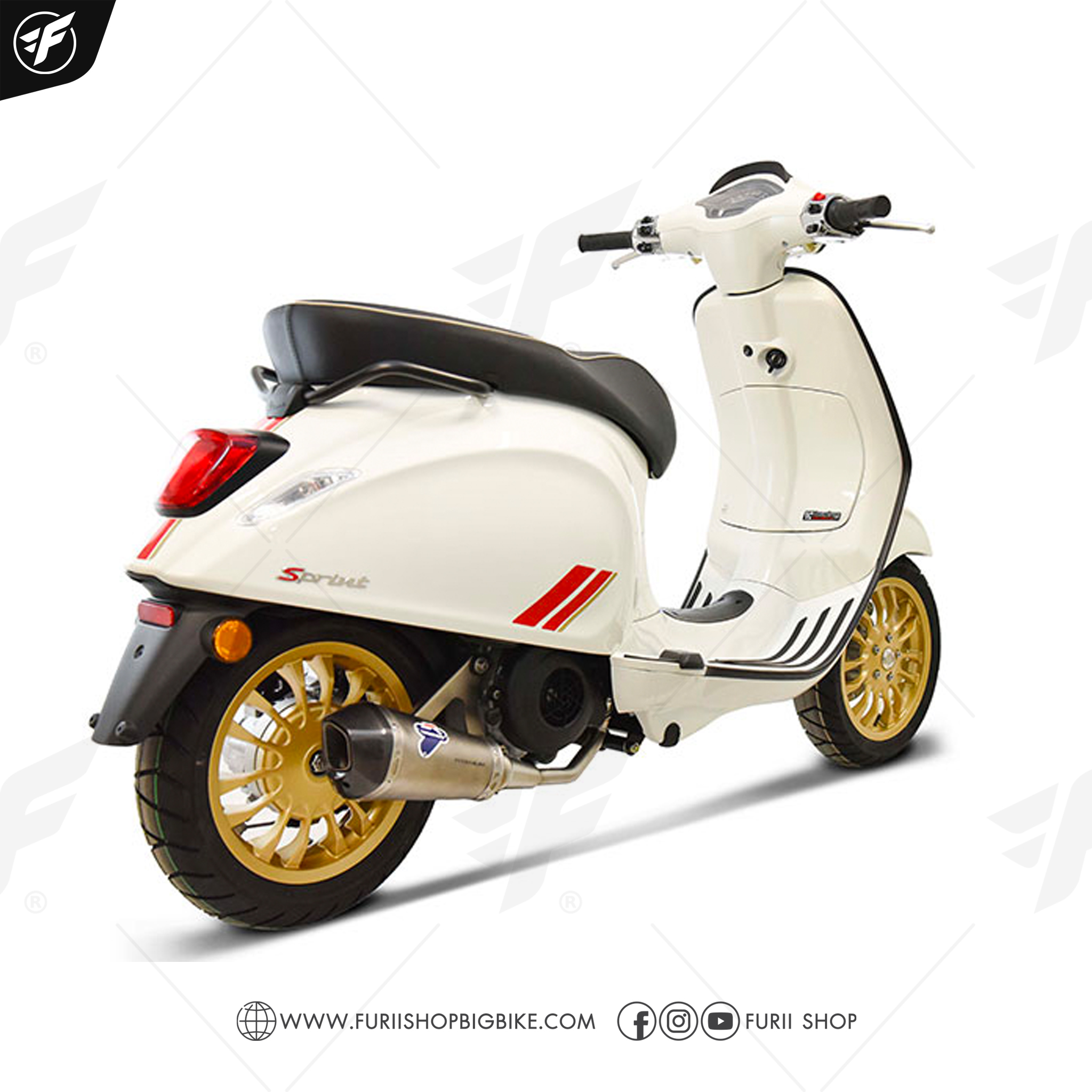 ท่อ Termignoni Steel (SO01) for Vespa LX125/150 3V2016-2021, Primavera-Sprint 150