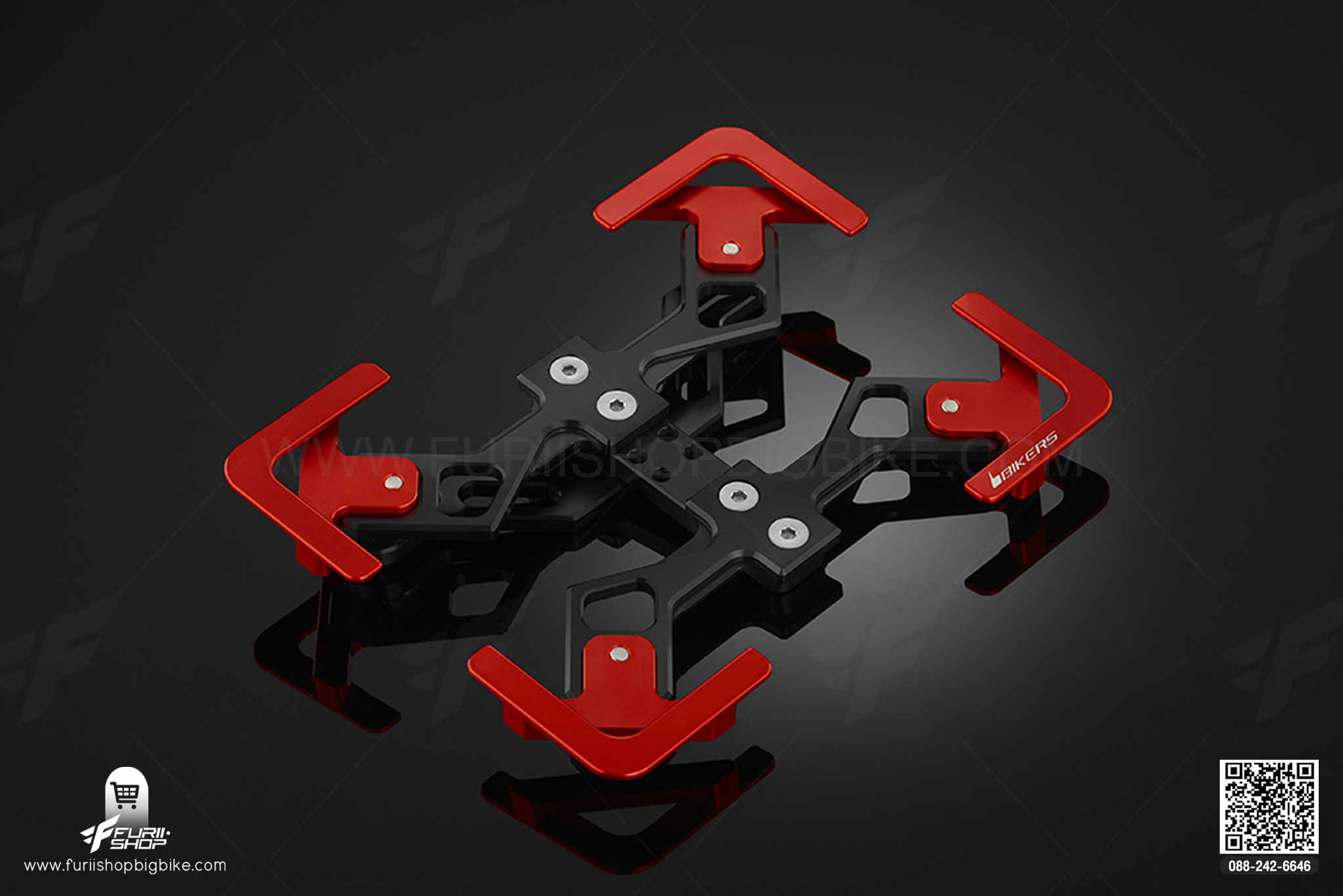 กรอบทะเบียน Premium Rear License Support Bikers Ninja650, Z650, Versys650 2015-2020