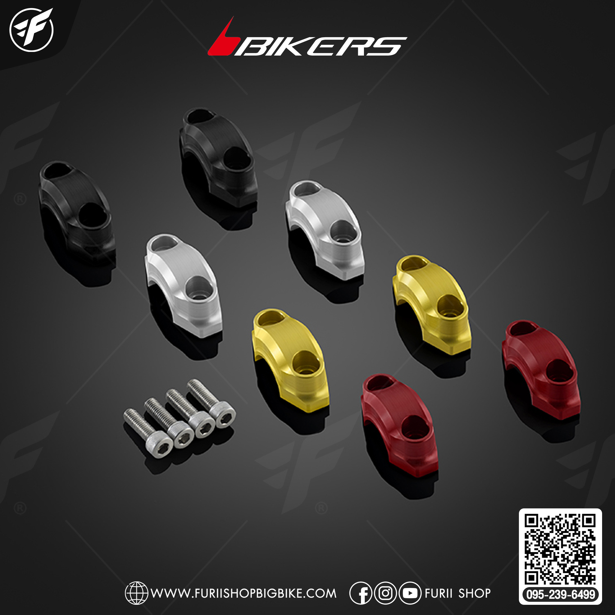 Bikers ตุ๊กตาแฮนด์อ้วน เส้นผ่านศูนย์กลาง 28.6 mm H0922 for Honda X-ADV 2021