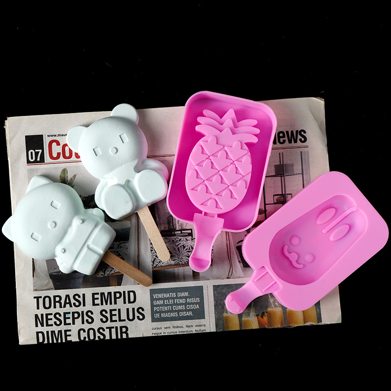 แม่พิพม์วุ้น พิมพ์ซิลิโคน ไอศครีม ฟรีไม้5 อัน เลือกแบบ