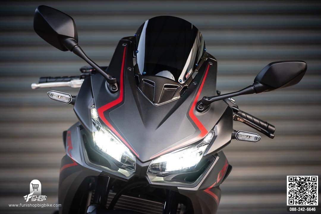 ชิวหน้า Motozaaa เคฟล่า/Smoke CBR500R 2019