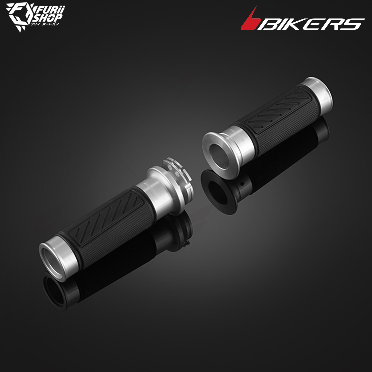 ปลอกคันเร่งอลูมิเนียม Bikers Aluminium Grips : for Lambretta X300