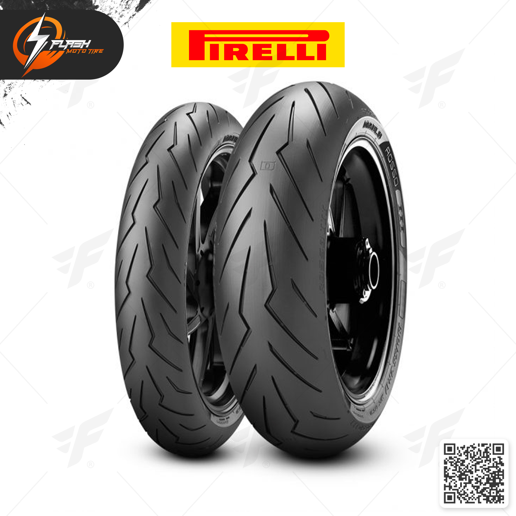 ยางมอเตอร์ไซค์ Pirelli Diablo Rosso III : F 120/70ZR17 + R 180/55ZR17