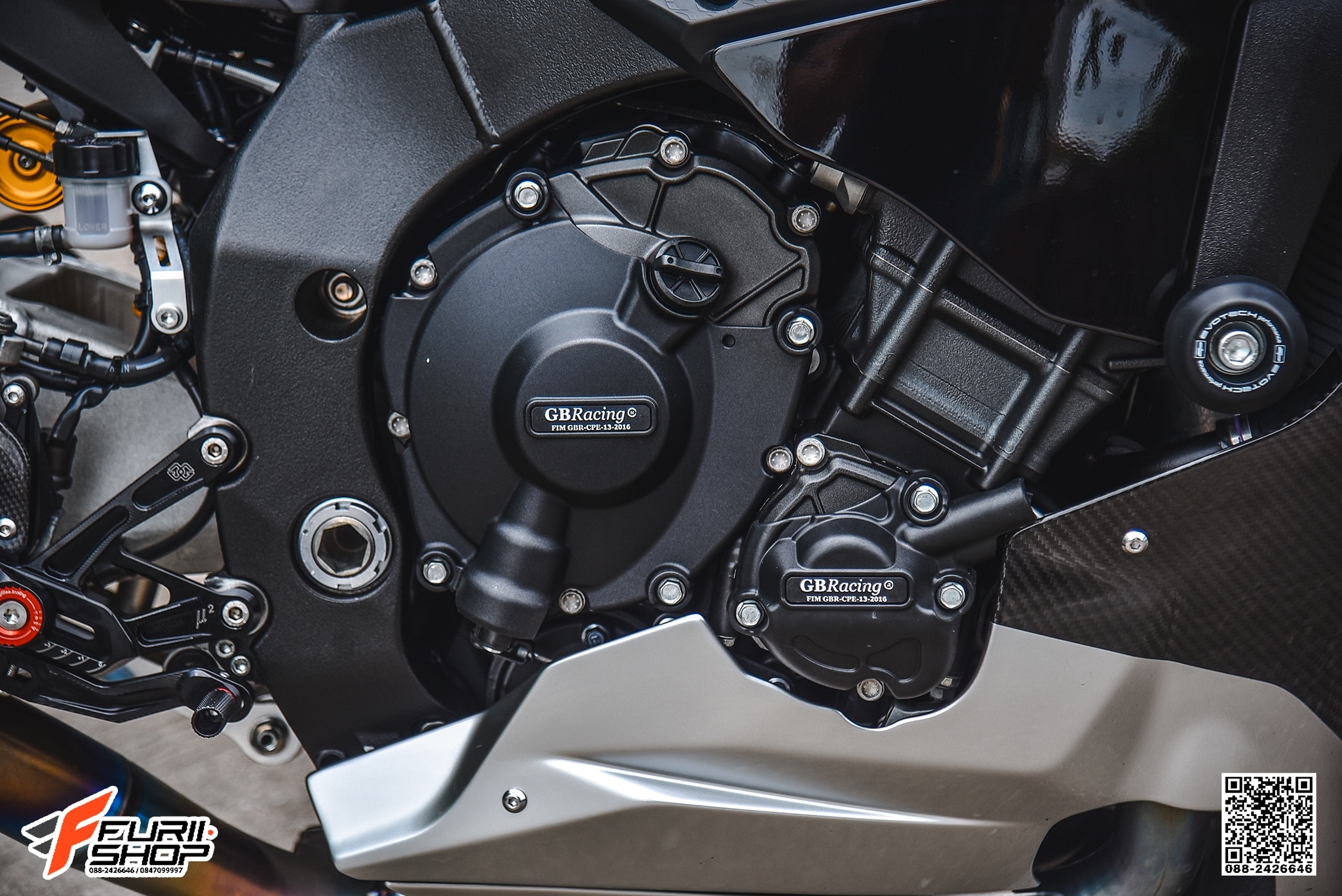กันแคร้ง GB RACING FOR YAMAHA R1/R1M 2020