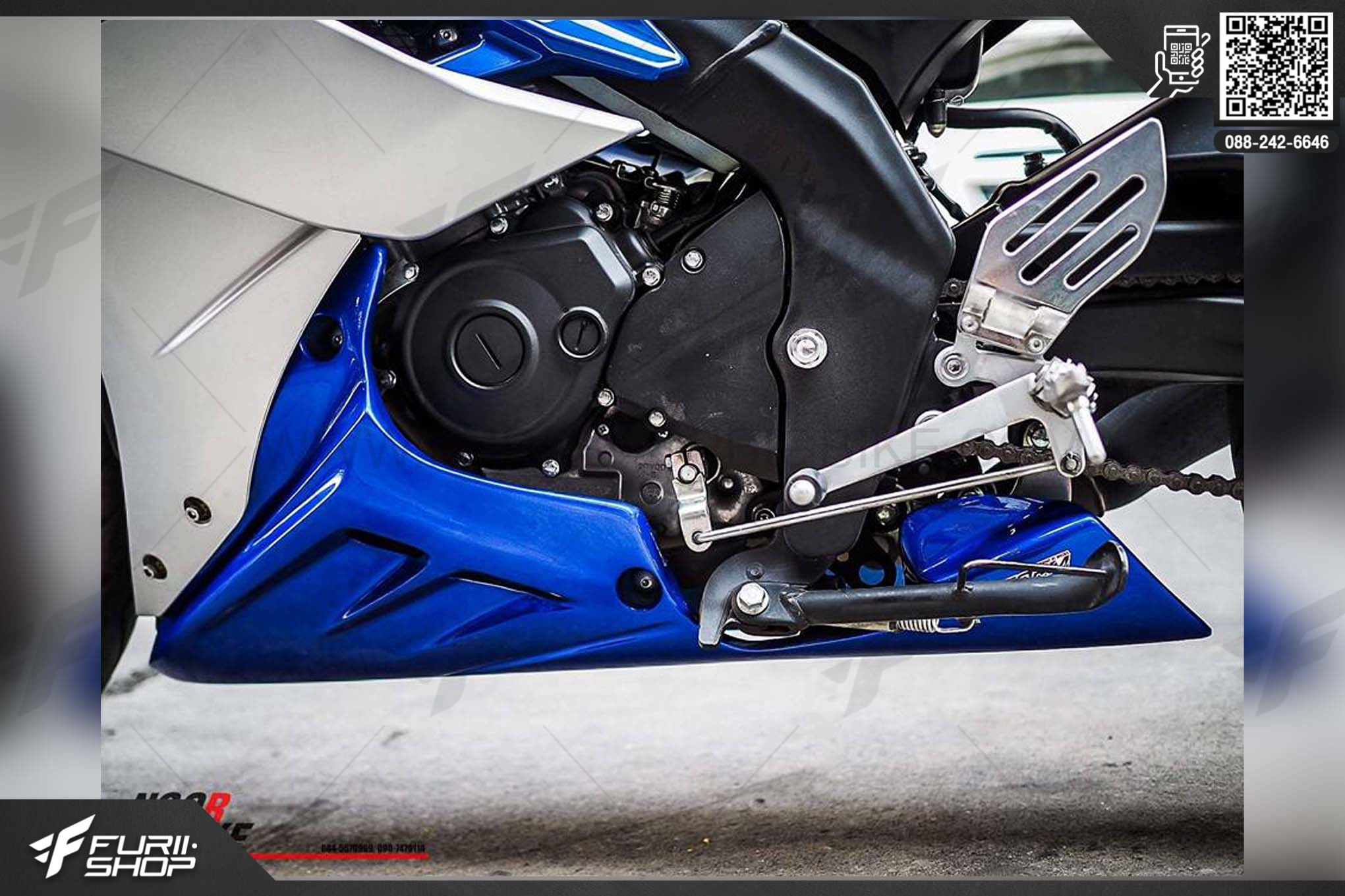 อกล่าง STORM Rider(สตรอมไรเดอร์) FOR YAMAHA R15 สีน้ำเงิน