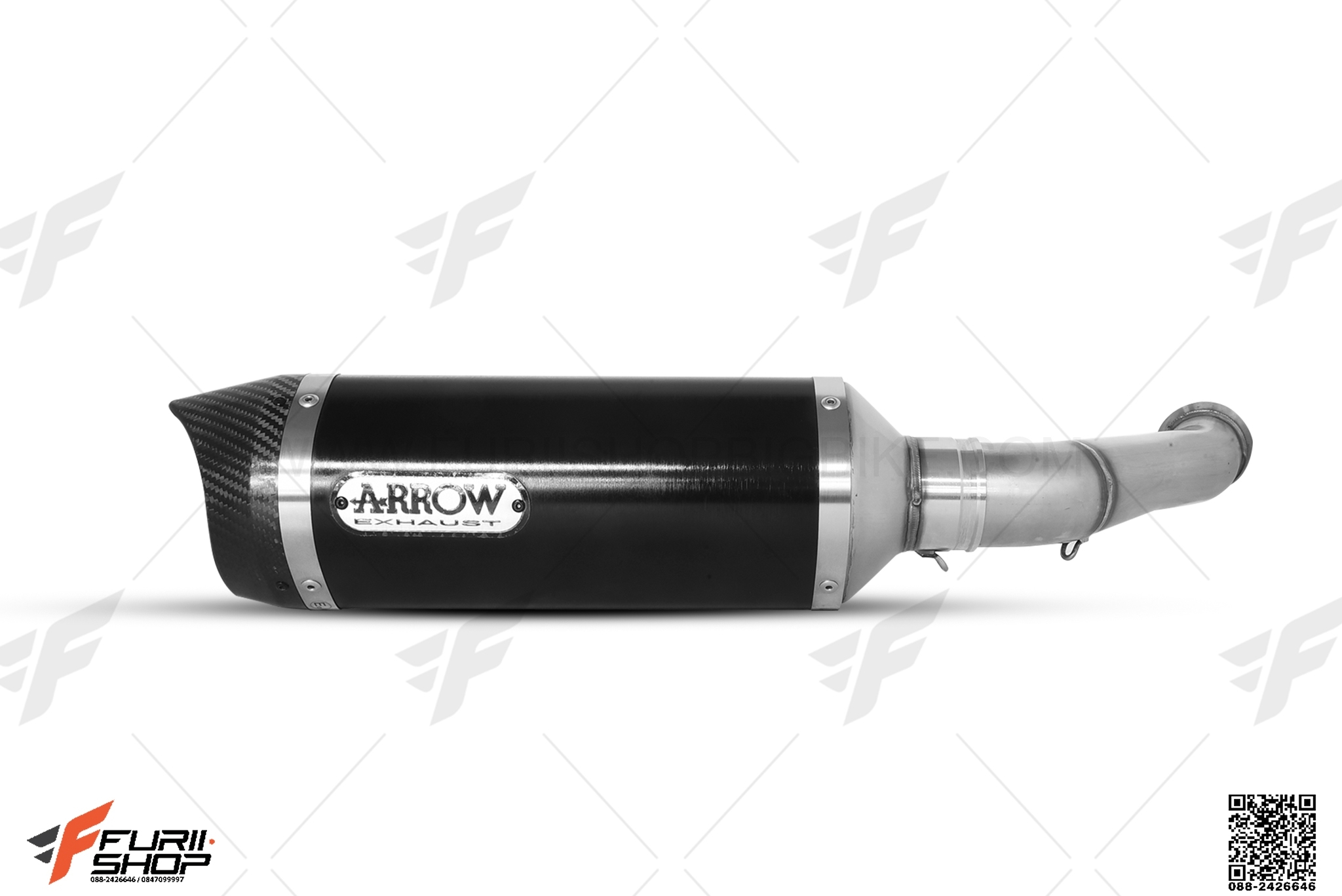 ท่อมอเตอร์ไซค์ ARROW DARK CARBON SLIP-ON FOR KTM DUKE390 2017 ท่อแต่ง ท่อสูตร ท่อบิ๊กไบค์ ท่อBigbike ท่อไอเสีย