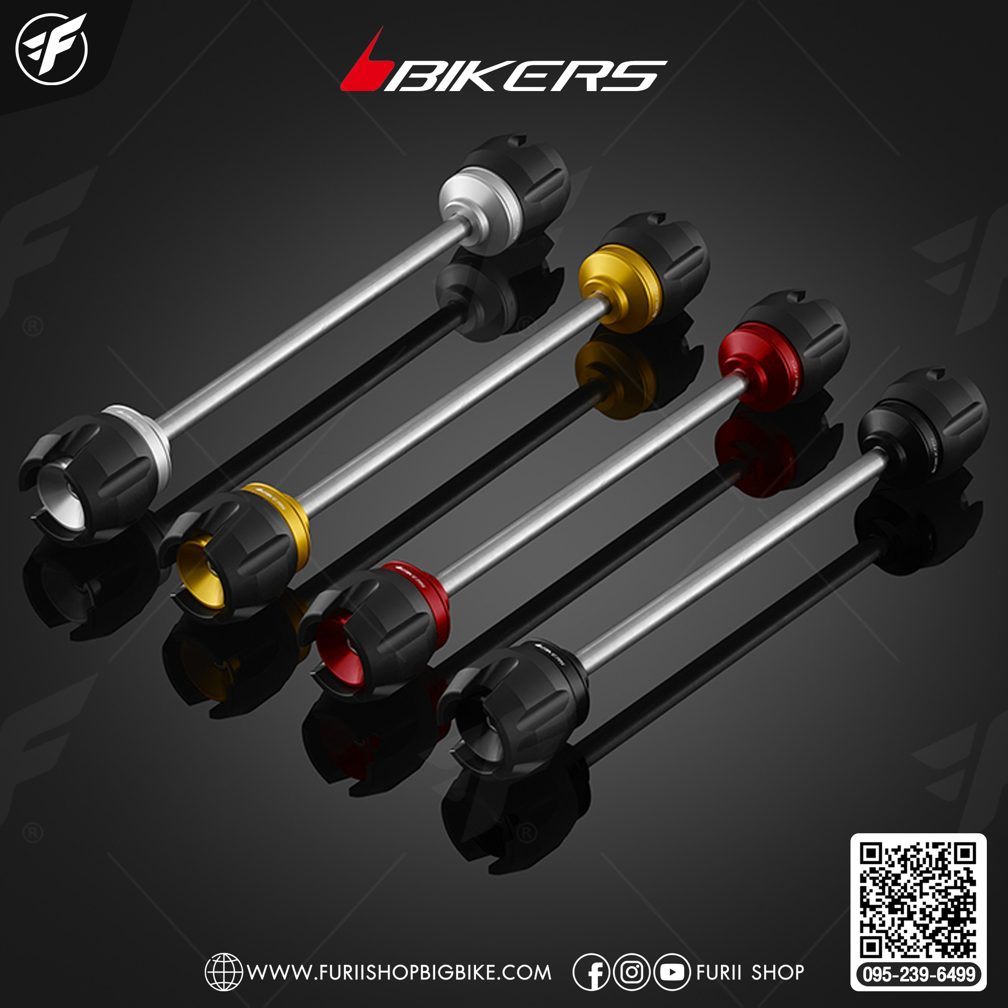 Bikers ชุดกันล้มล้อหน้า for Malaguti Madison150