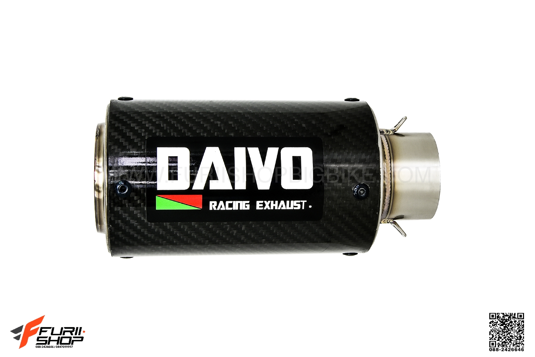ท่อไอเสีย มอเตอร์ไซค์ DAIVO SLIP ON FOR NINJA300