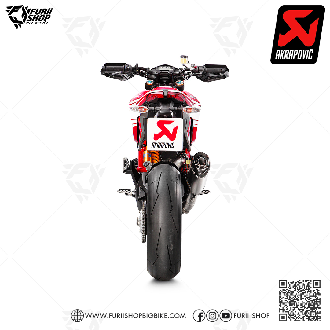 ท่อ AKRAPOVIC - SLIP ON TITANIUM FOR Ducati Hypermotard 821 / 939 2016-2018