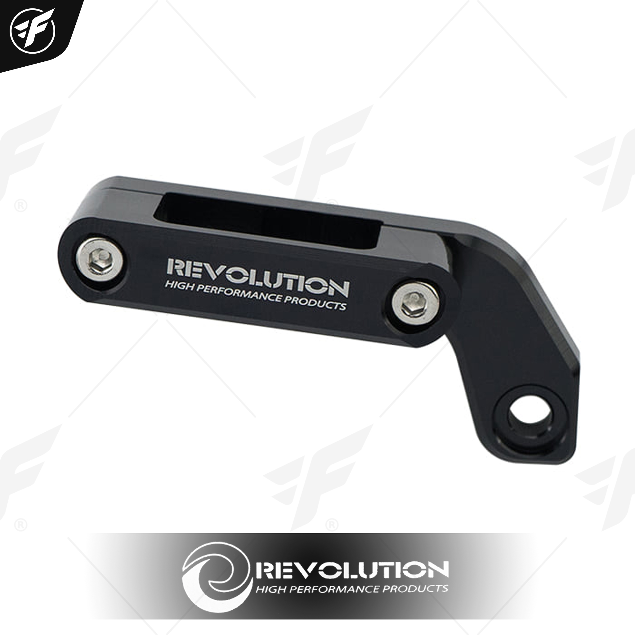 ตัวรัดสายดิสเบรคหน้า2สาย REVOLUTION FORZA-350/ADV-150/CB-150R/MSX/PCX ดำ