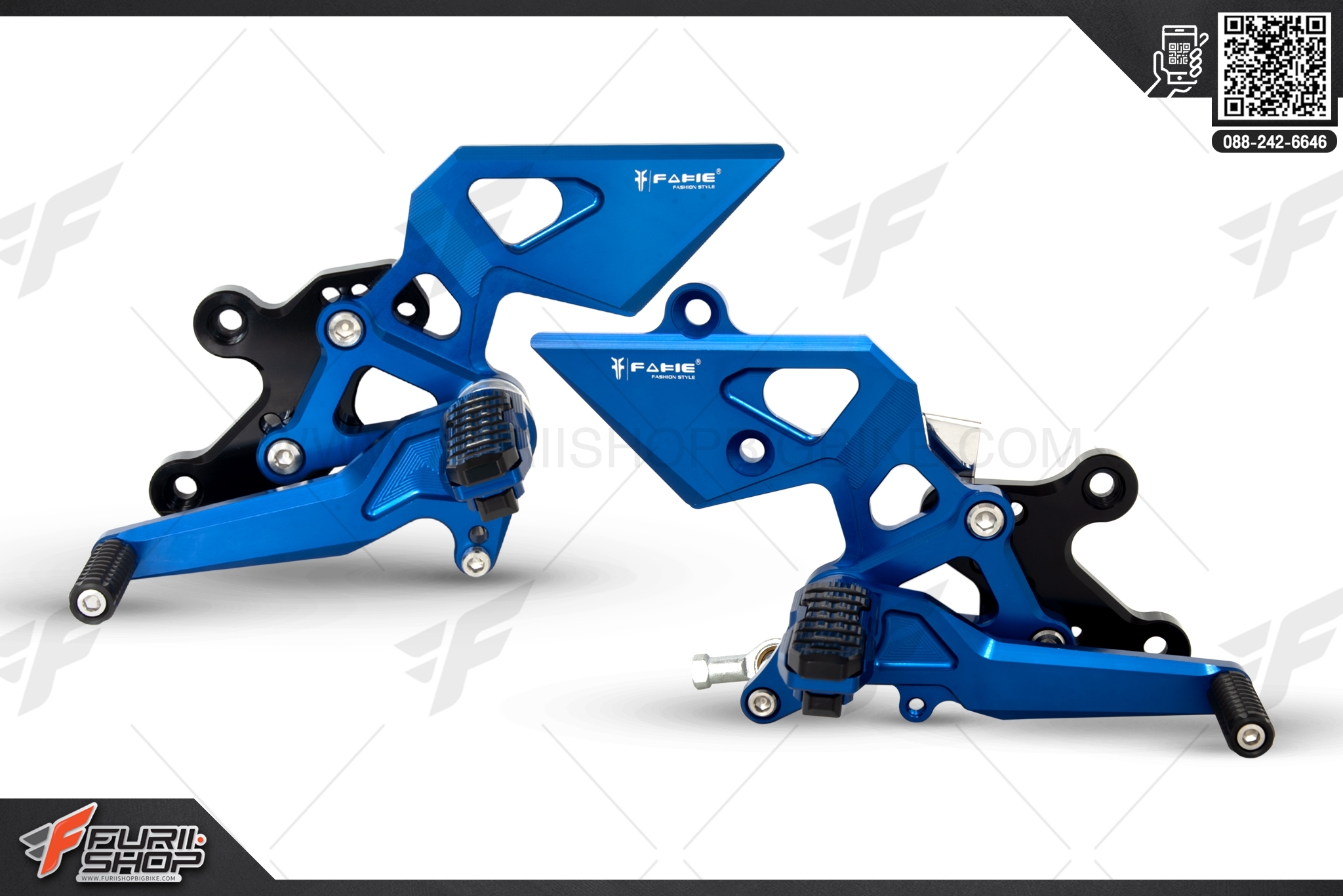 เกียร์โยง Fakie สำหรับ คาวาซากิ Kawasaki R3 สีน้ำเงิน