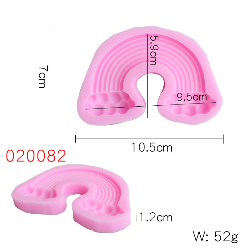 แม่พิพม์ซิลิโคน พิพม์วุ้น พิมพ์ฟองดอง สายรุ้ง