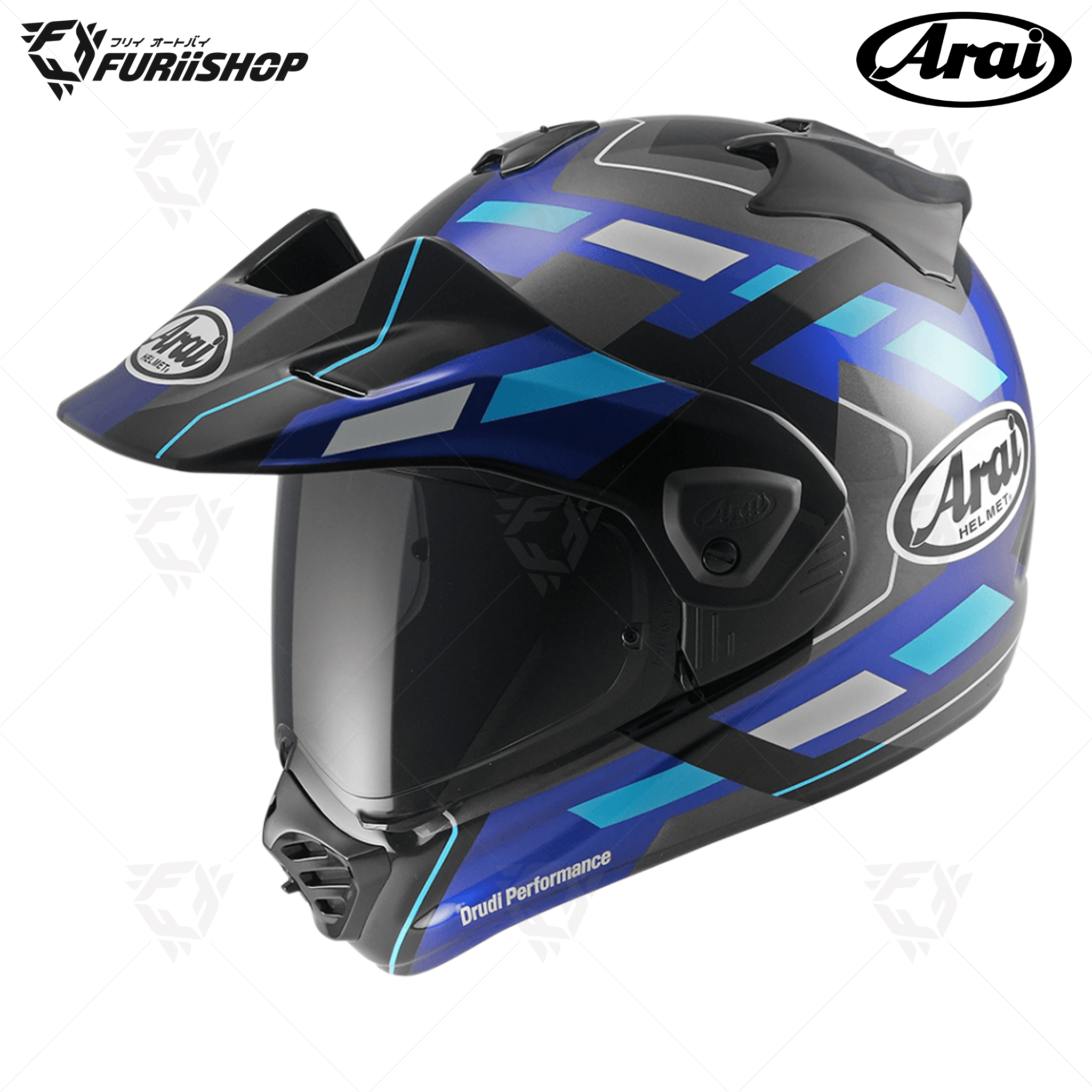 หมวกกันน็อคเต็มใบ Arai : Tour-X5 Match Blue