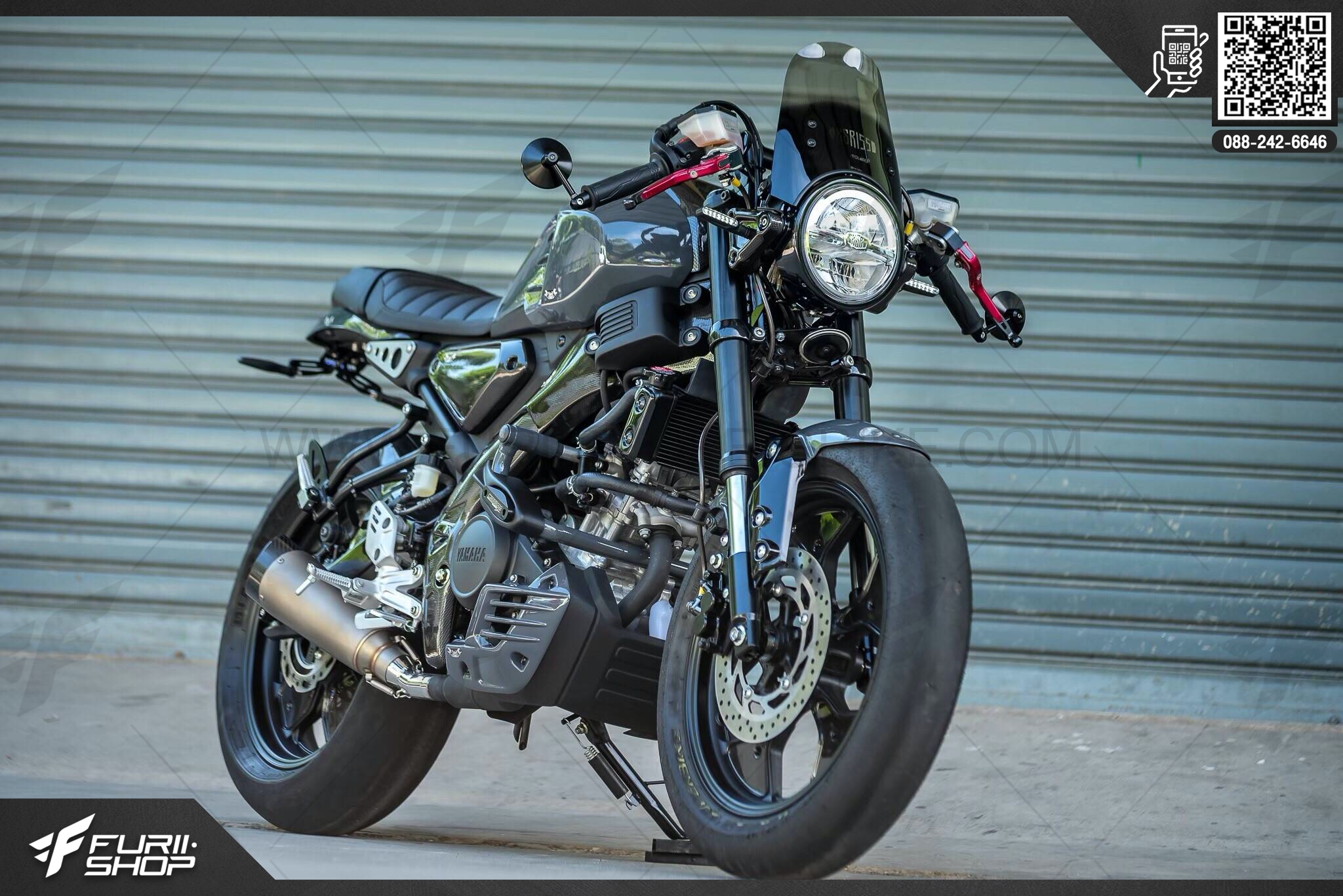 ชิวหน้า MOTOZAAA V.1 (สีชา) FOR YAMAHA XSR155