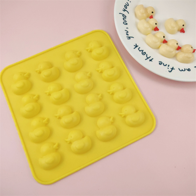 แม่พิมพ์ซิลิโคน.เป็ดประกบ ราคา1ชิ้น แม่พิพม์สี ชมพู