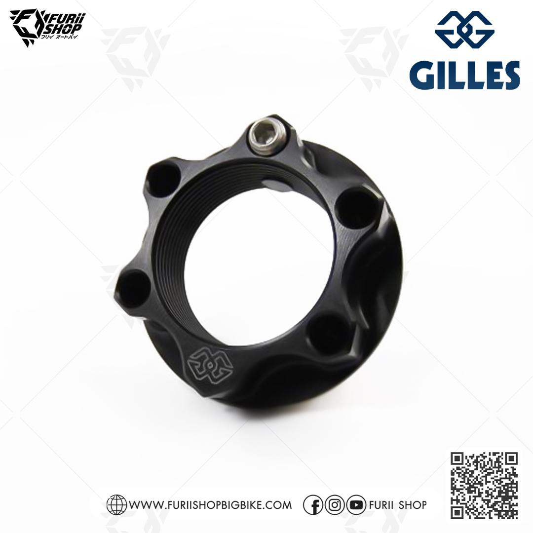น็อตตั้งโซ่/แผงคอ Gilles tooling Top Yoke Nut ACMA Aluminium : for Kawasaki ZX6R 2019-2020