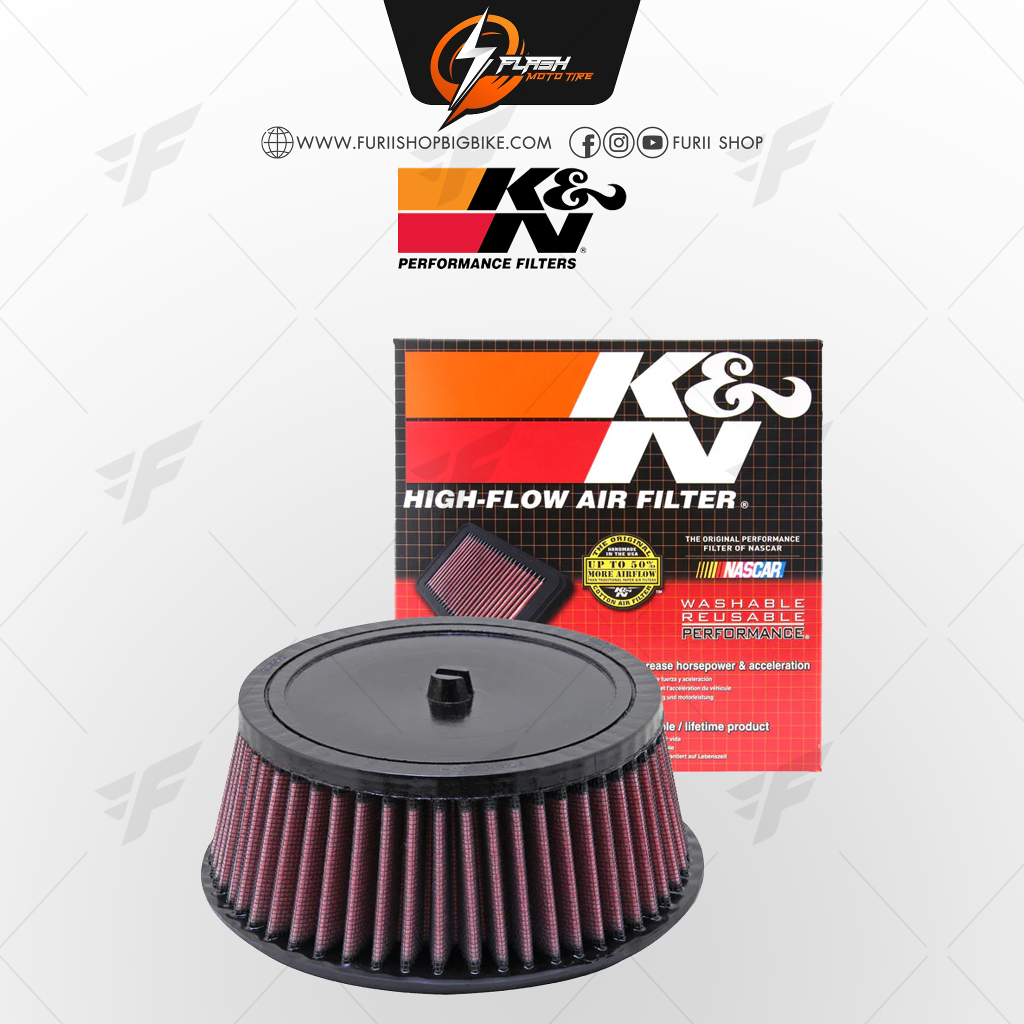 กรองอากาศ K&N สำหรับ SUZUKI