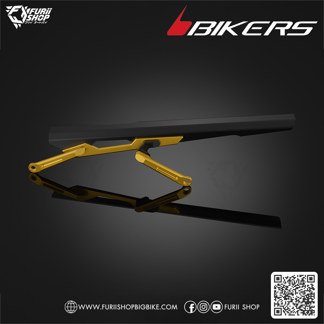 ตัวบังโซ่สแตนเลส (หนา 1.2 mm) ชุบผิวไทเทเนียม (Y0172) Bikers Stainless Titanium Coating Chain Cover (1.2 mm) : for Yamaha YZF-R3 2015-2018