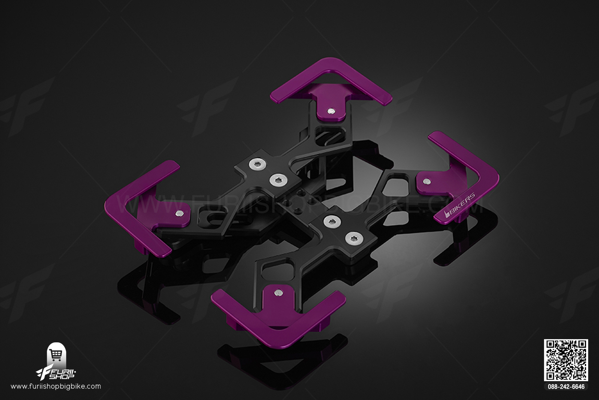 กรอบทะเบียน Premium Rear License Support Bikers Ninja650, Z650, Versys650 2015-2020