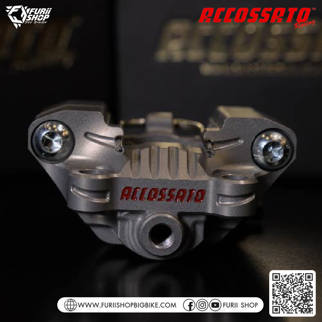 ปั้มล่าง Accossato Radial Brake Rear Caliper for Mini GP (PZ017H-ST)