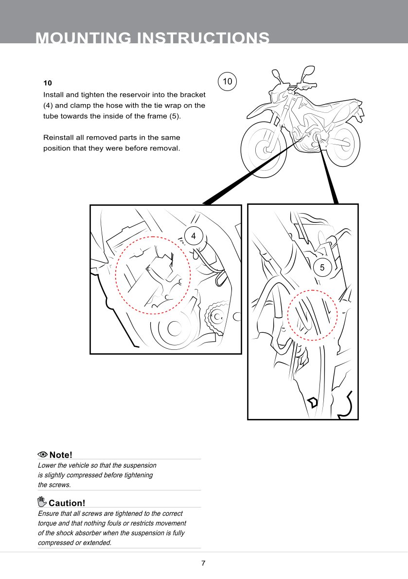 โช๊คหลังแต่ง Ohlins HO729 For Honda CRF250L (Asian Version) ปี 2017-2020