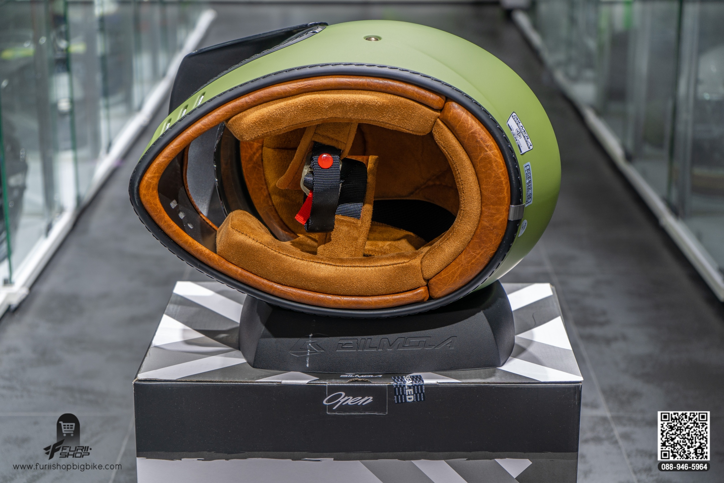 หมวกกันน็อค Bilmola RX100 Plain Green