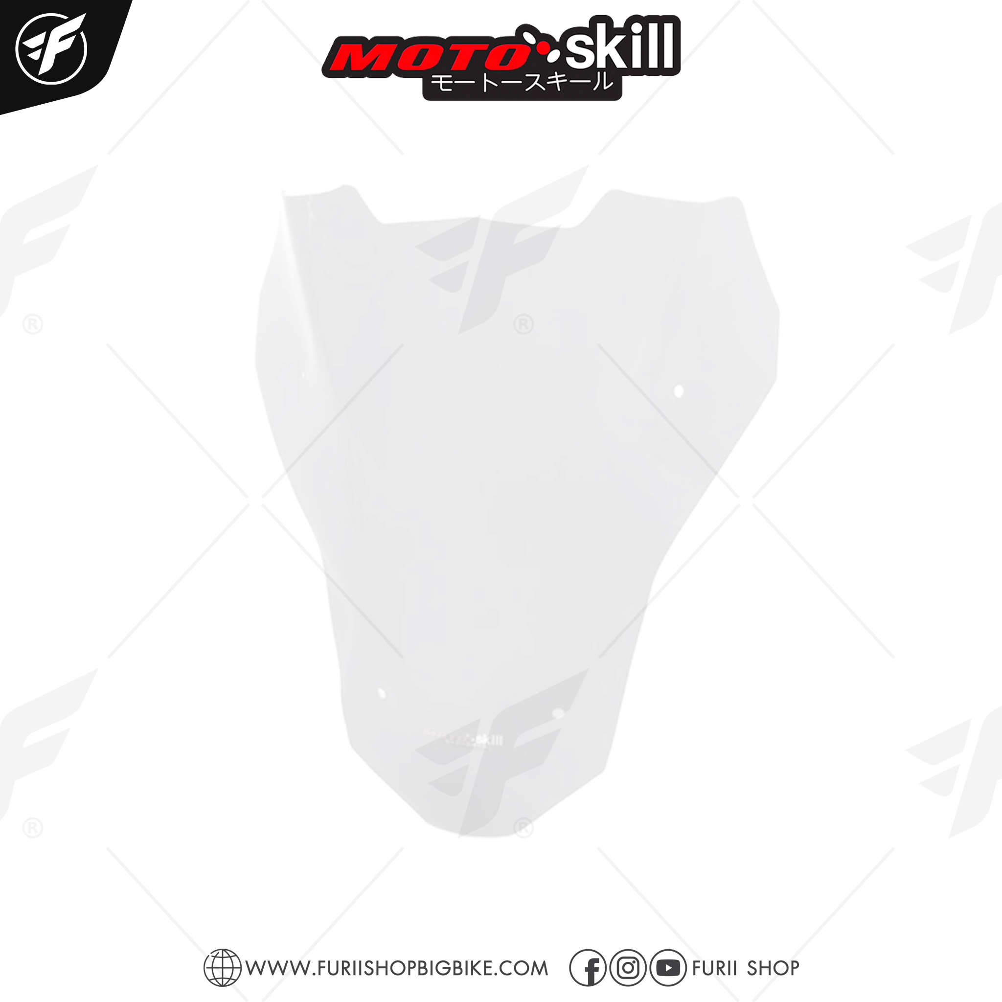 ชิลด์หน้าทรงสั้น Motoskill Wind shield Ver.1 (Short) สำหรับ HONDA Africa Twin 1000/1100